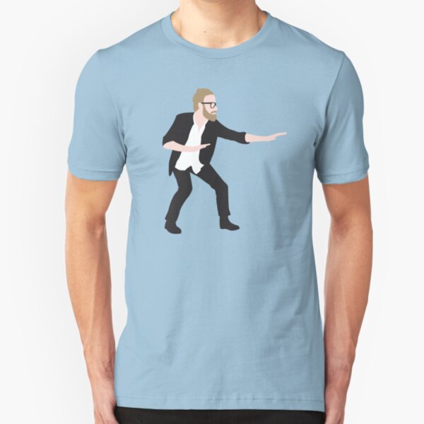 Pre-show Defensive Crouch - Matt Berninger Slim Fit T-Shirt