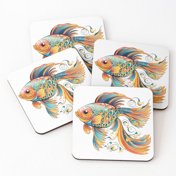Item preview, Rainbow Goldfish Abstract designed and sold by Adriano Carrideo.