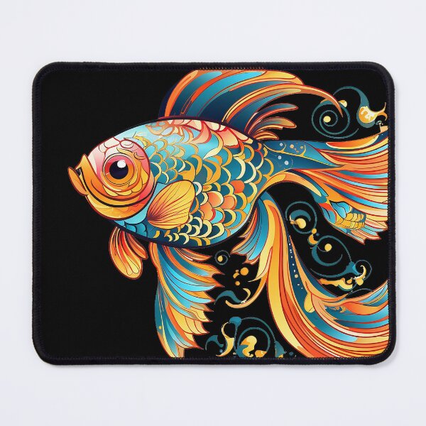 Item preview, Rainbow Goldfish Abstract designed and sold by Adriano Carrideo.