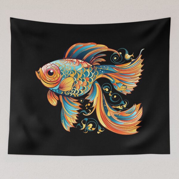 Item preview, Rainbow Goldfish Abstract designed and sold by Adriano Carrideo.