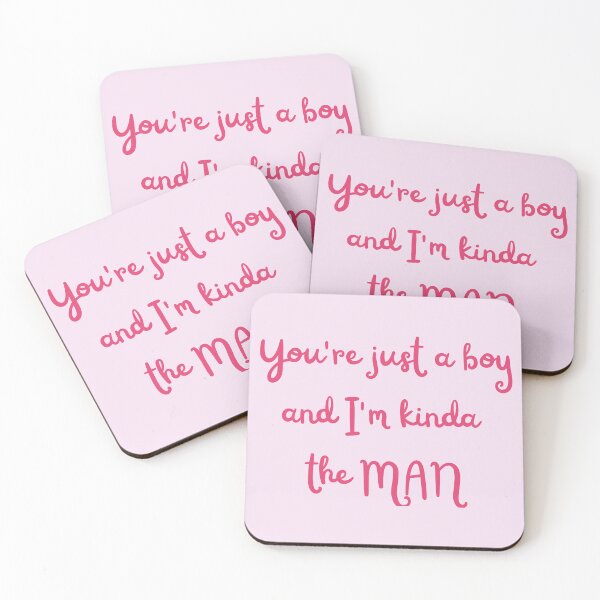 Item preview, You're just a boy (and I'm kinda the man) lyric image designed and sold by katiebca2.