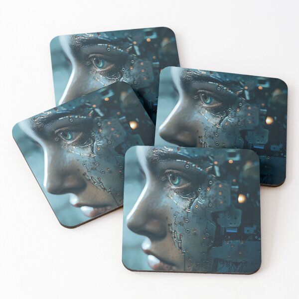 Item preview, Stark Reality: Close-Up of Cybernetic Human designed and sold by cyberartmaker.