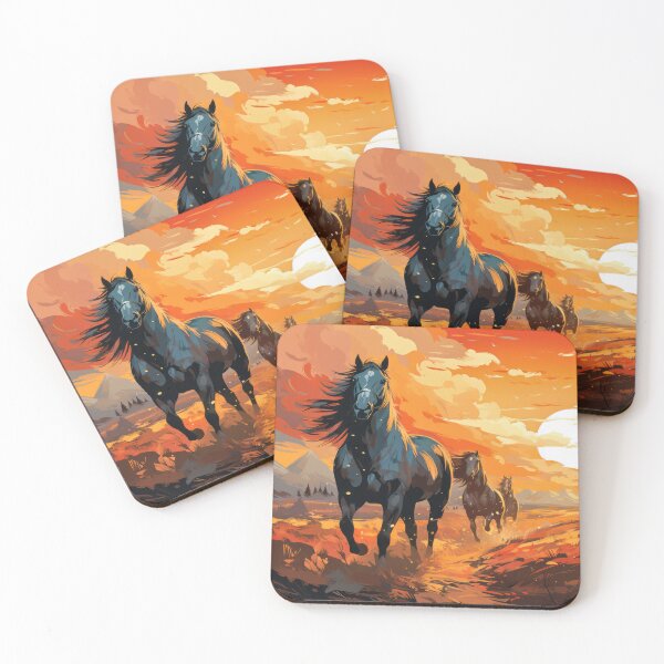 Item preview, Galloping horses designed and sold by Stroka-AI-Art.