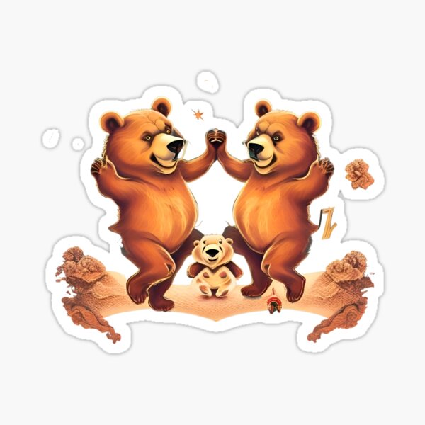 Boogie Bear Sticker for Sale by OfficialCoolCat