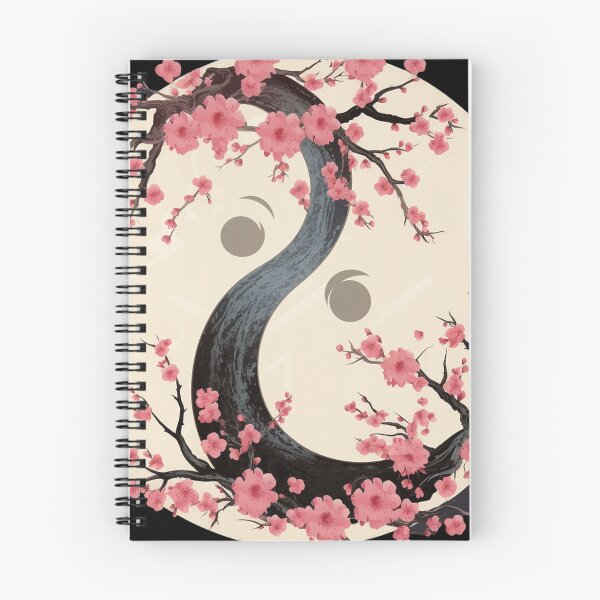 Item preview, Timeless Symbolism: Retro Sakura Yin and Yang Artwork designed and sold by NarwhalShop.