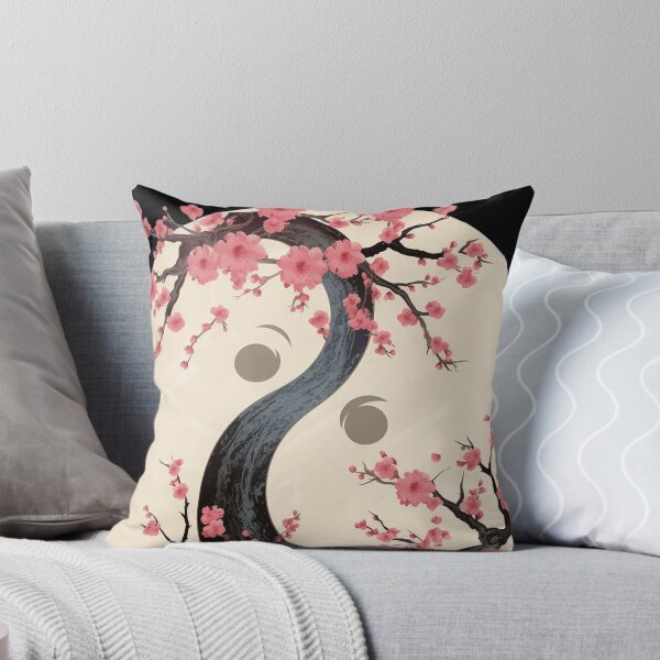 Item preview, Timeless Symbolism: Retro Sakura Yin and Yang Artwork designed and sold by NarwhalShop.