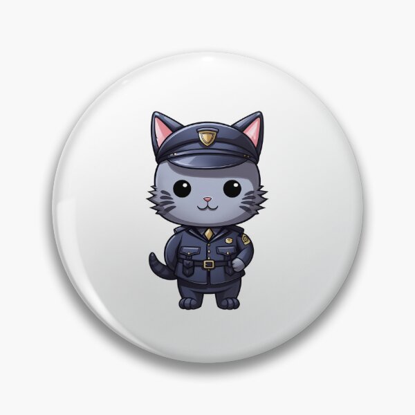 Item preview, Constable Purrlock the Police Officer designed and sold by PinotTeez.