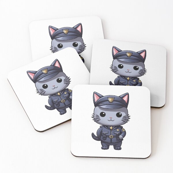 Item preview, Constable Purrlock the Police Officer designed and sold by PinotTeez.