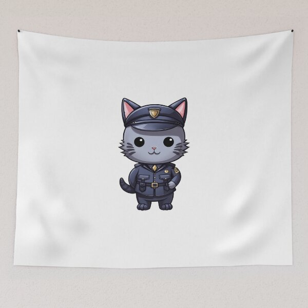 Item preview, Constable Purrlock the Police Officer designed and sold by PinotTeez.