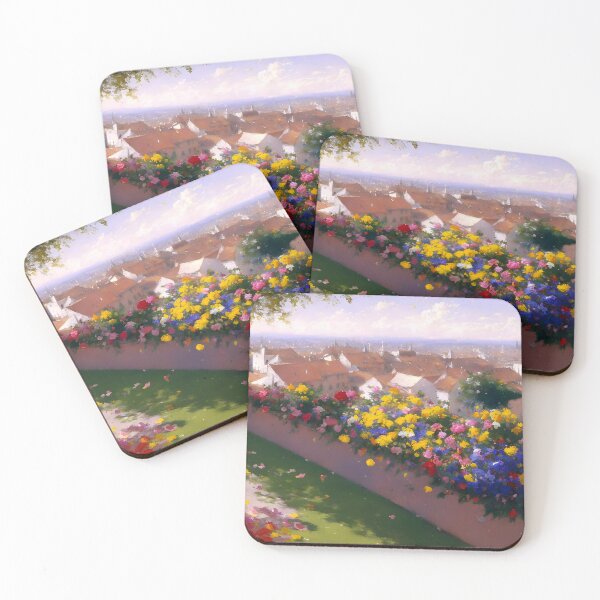Item preview, Flowers on balcony designed and sold by Pixeledfox.