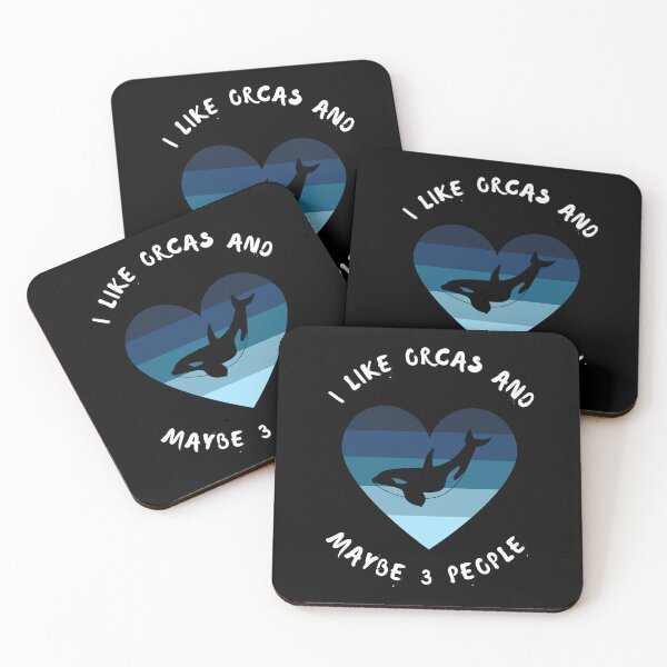 Item preview,  I Like Orcas and Maybe 3 People Orca Killer Whale designed and sold by YZ10.