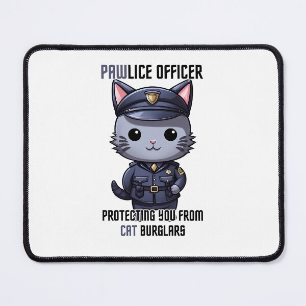 Item preview, Constable Purrlock the Police Officer (with text) designed and sold by PinotTeez.