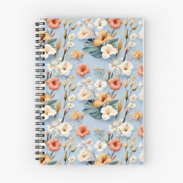 Item preview, Pressed Flower Floral Print - white flowers - tan flower designed and sold by ComerPrintCo.