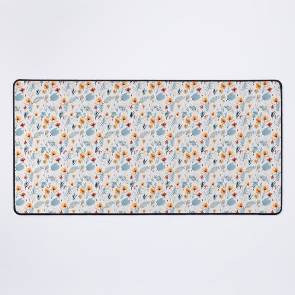 Aperçu de l'œuvre Pressed Flower Floral Print - white flowers - tan flower créée et vendue par ComerPrintCo.