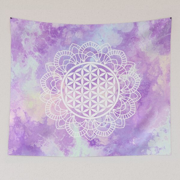 Aperçu de l'œuvre Fleur de vie (Lavandes molles) créée et vendue par Mandala Of Life.