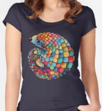 Rainbow Pangolin Women's Fitted Scoop T-Shirt