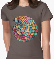 Rainbow Pangolin Women's Fitted T-Shirt