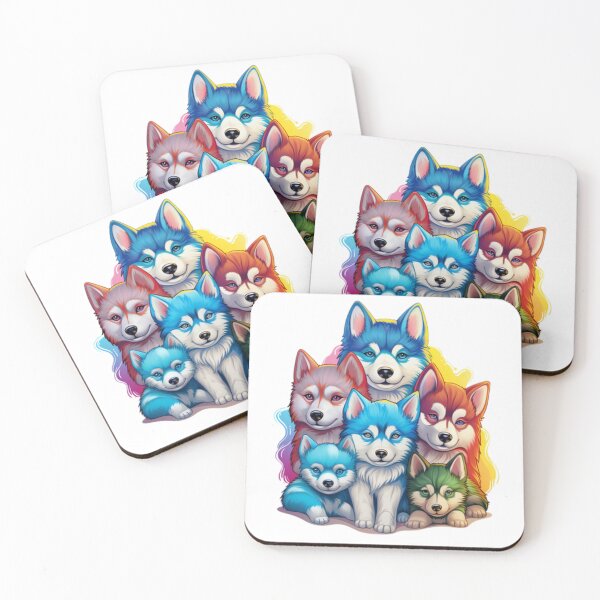 Item preview, Irresistible, Colourful and Charming Siberian Husky Puppies designed and sold by CatDogBin.