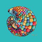 Rainbow Pangolin by Karin Taylor