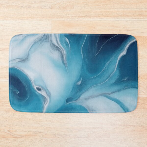Artikelvorschau, Blue Black and White Abstract Ocean Waves entworfen und verkauft von RossWilson12.