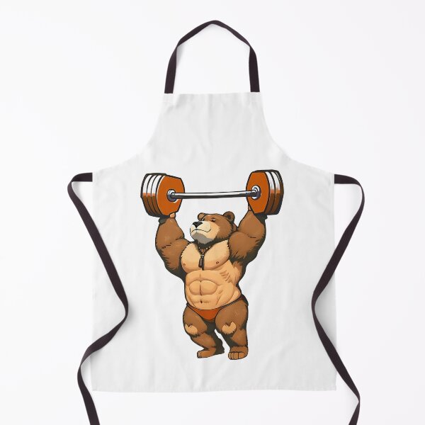 Item preview, Bear weightlifting designed and sold by Ruksuda.