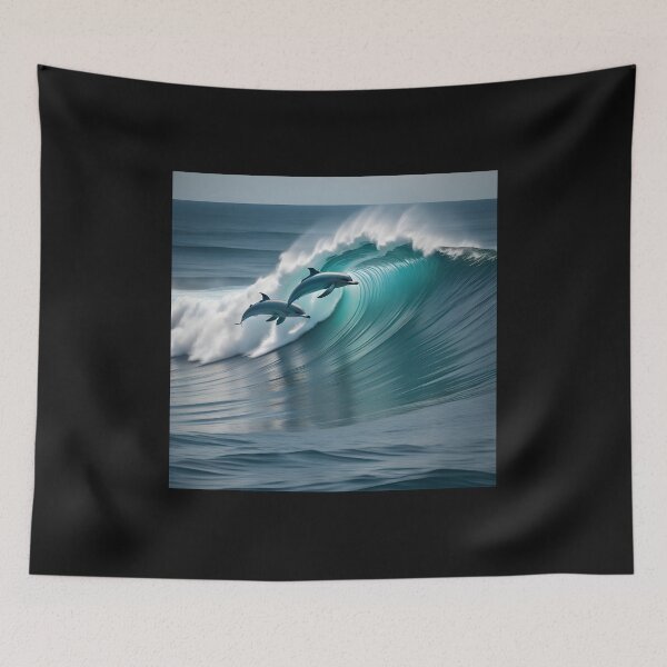 Item preview, Surfing Dolphins #2 designed and sold by Shiwwa.