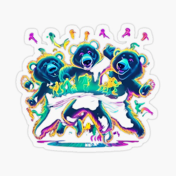 Boogie Bear Sticker for Sale by OfficialCoolCat