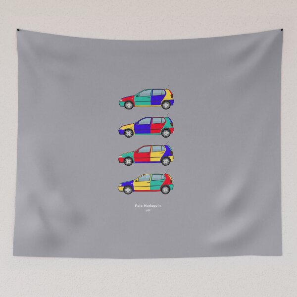 Item preview, Multicolour german hatchback car collection designed and sold by RJWautographics.