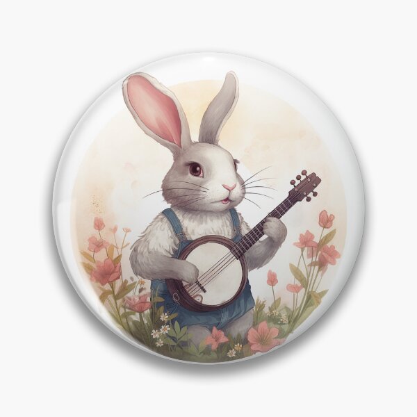 Item preview, Bunny Playing Banjo | Rodents | Cute Pets | Furry Animals | Fur Balls | Cute And Cuddly designed and sold by MJDezigns.