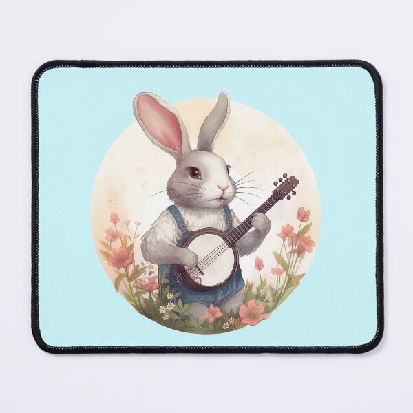 Item preview, Bunny Playing Banjo | Rodents | Cute Pets | Furry Animals | Fur Balls | Cute And Cuddly designed and sold by MJDezigns.