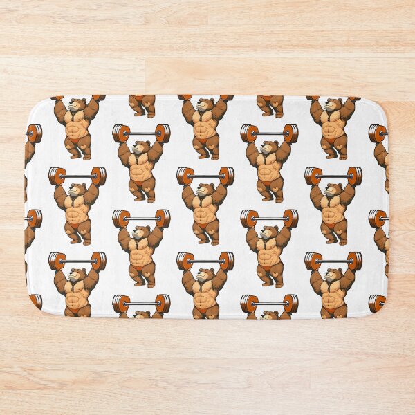 Item preview, Bear weightlifting designed and sold by Ruksuda.