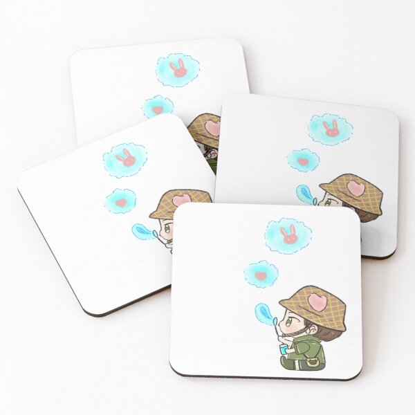 Item preview, Cute green piggy boy bow pink rabbit bubbles designed and sold by Attymay.