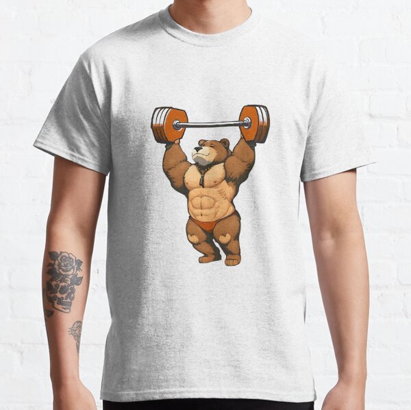 Weightlifting Bear Weight Lifting T Shirt Funny 