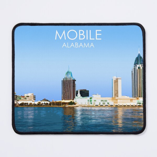 Item preview, Mobile, Alabama, USA, Print designed and sold by summattodraw.