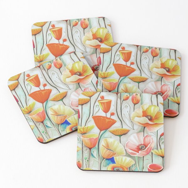 Item preview, Watercolor Poppies  designed and sold by Sizani.