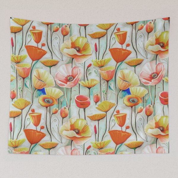 Item preview, Watercolor Poppies  designed and sold by Sizani.