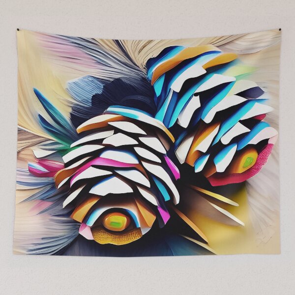 Item preview, Colorful Pine Cone Abstract  designed and sold by Dana Roper.