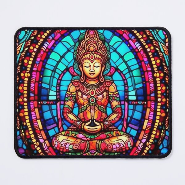 Item preview, Stained Glass Buddha Pattern designed and sold by Desfix.
