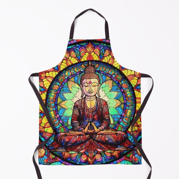 Item preview, Stained Glass Buddha Pattern designed and sold by Desfix.