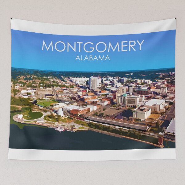 Item preview, Montgomery, Alabama, USA, Print designed and sold by summattodraw.
