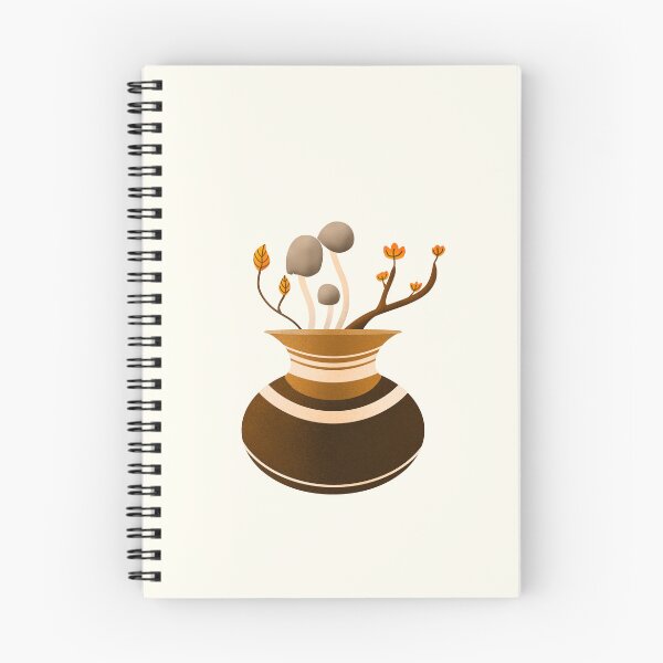 Item preview, Pot of flowers and mushrooms cottagecore and hygge sticker pack by DozyJov designed and sold by DozyJov.