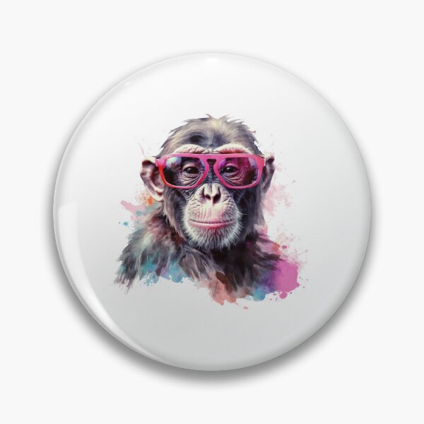 Item preview, ErSa Solutions - Magic Monkey with glasses - Cute Monkey Paint - Abstract Colors - Gift Idea designed and sold by ErSaSolutions.