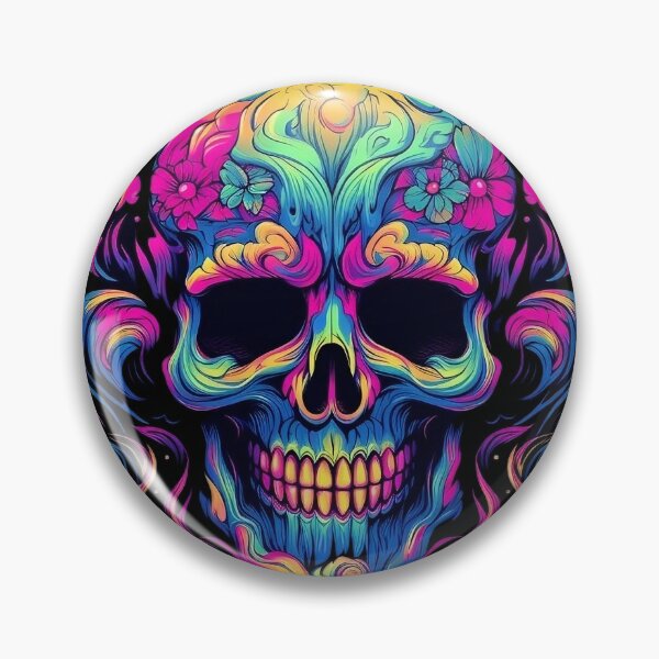 Item preview, Psychedelic Skull: Cosmic Enigma designed and sold by PsyCloth.