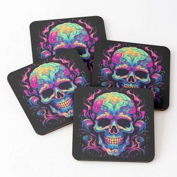 Item preview, Psychedelic Skull: Cosmic Enigma designed and sold by PsyCloth.