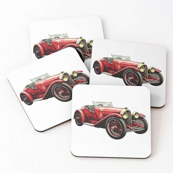 Item preview, Vintage 30's Red Sports Car - Classic Speed Sticker designed and sold by UrsaStick.