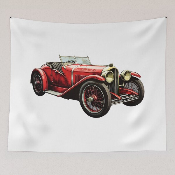 Item preview, Vintage 30's Red Sports Car - Classic Speed Sticker designed and sold by UrsaStick.