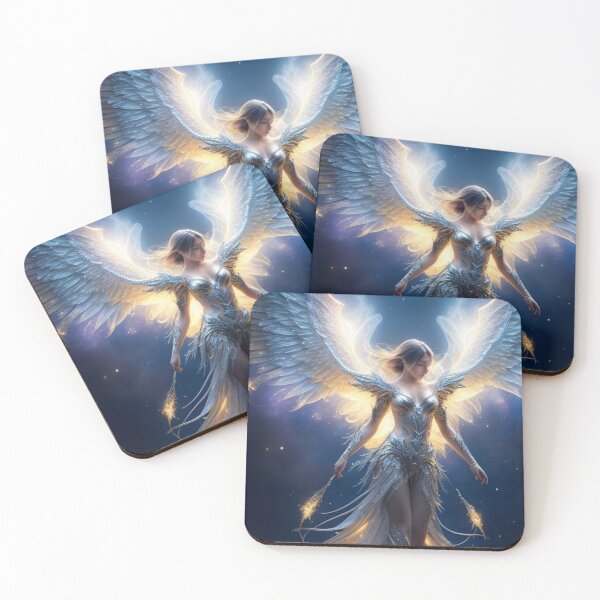 Item preview, Angel Wings Made of Star Fire and Moon designed and sold by ViralVibeLab.