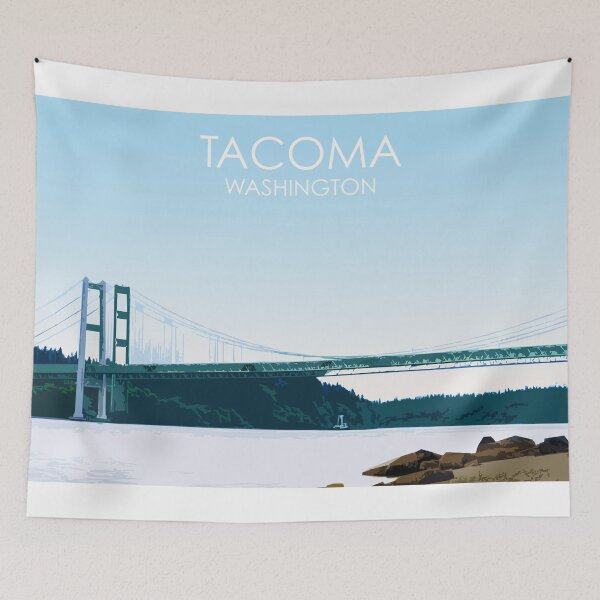 Item preview, Tacoma, Washington, USA, Print designed and sold by summattodraw.