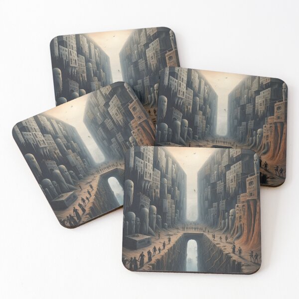Item preview, Otherworldly Realms - Surrealistic Ancient City Poster designed and sold by UrsaStick.