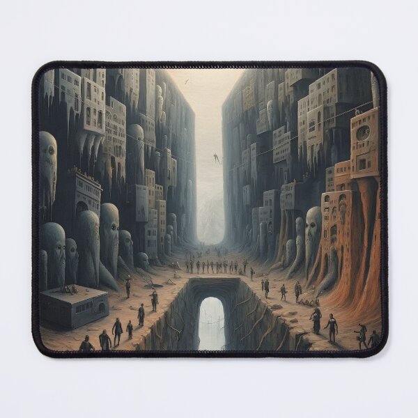 Item preview, Otherworldly Realms - Surrealistic Ancient City Poster designed and sold by UrsaStick.